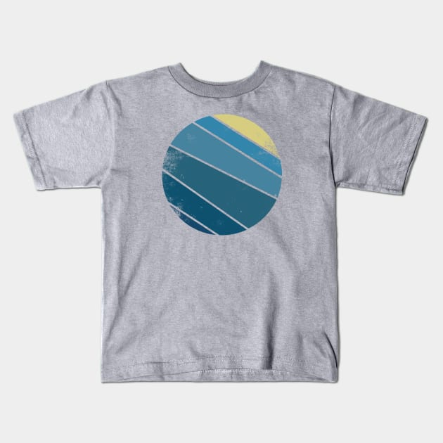 Retro ocean Surf Kids T-Shirt by Vanphirst